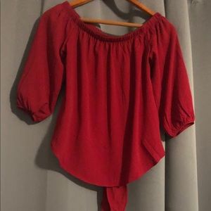 🛍 $20 or 2/30 Beautiful Deep Burgundy Blouse